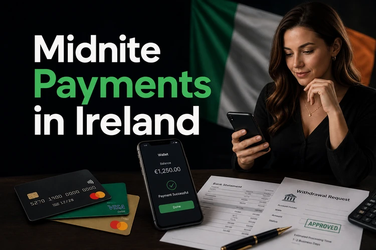 Midnite Payments in Ireland: Deposits, Withdrawals and Processing Times